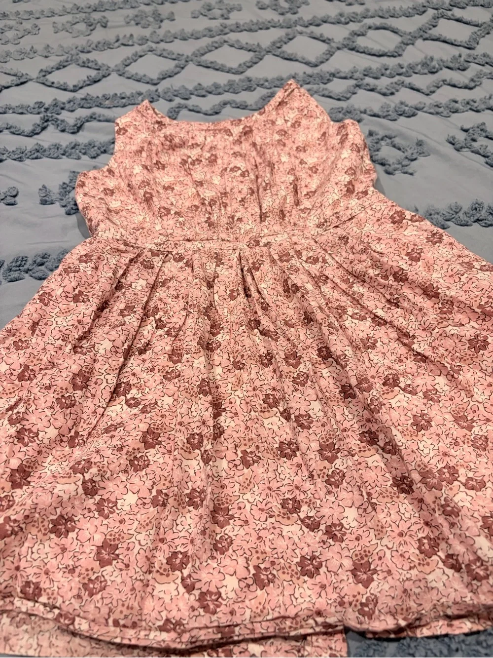 GAP Rose-Print Sleeveless Pink Dress
